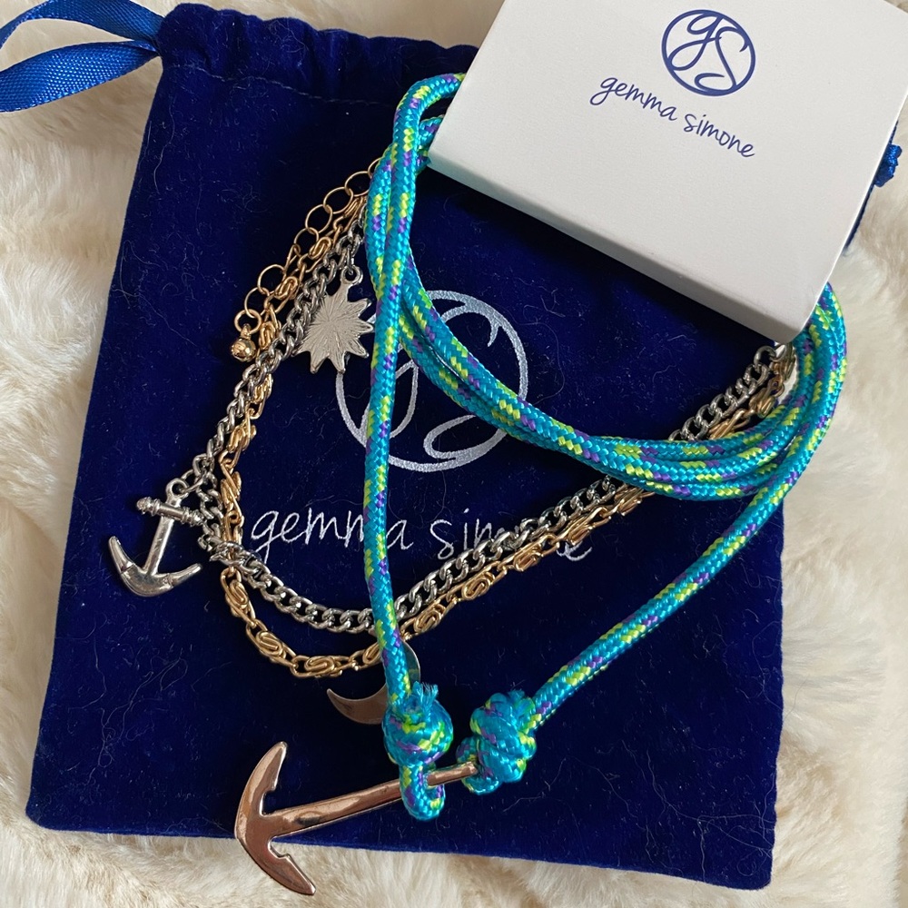 Gemma Simone Voyage Bracelet Set Wrap Bracelet & Ankle Bracelet